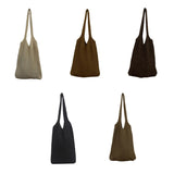 Casual Knitted Shoulder Bag Large Tote Beach Travel Handbag