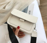Classic Leather Handbag Solid Sling One Shoulder Bag