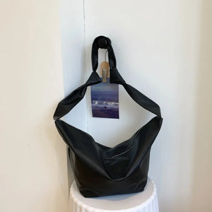 Casual Solid Crossbody Bag Large Capacity Soft Lady Shoulder Bag