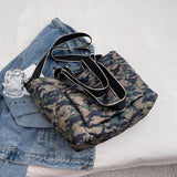 Soft Quilted Cotton Crossbody Messenger Bag Big Tote Handbags