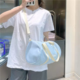Casual Sports Style Nylon Fitness Bag Large Capacity Waterproof Handbag