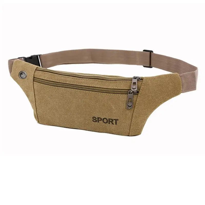 Casual Canvas Waist Pack Anti-theft Chest Bag for Men and Women