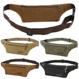Casual Canvas Waist Pack Anti-theft Chest Bag for Men and Women