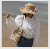 Casual Women Straw Woven Bag Shoulder Beach Rattan Handbag