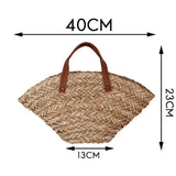 Straw Women Shoulder Bags Woven Handbag Beach Tote Shopping Bags