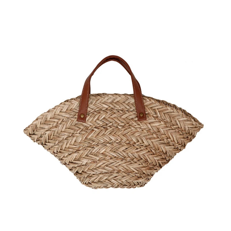 Straw Women Shoulder Bags Woven Handbag Beach Tote Shopping Bags