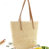 Straw Woven Handbags Summer Beach Women Shoulder Underarm Bags
