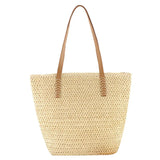 Straw Woven Handbags Summer Beach Women Shoulder Underarm Bags