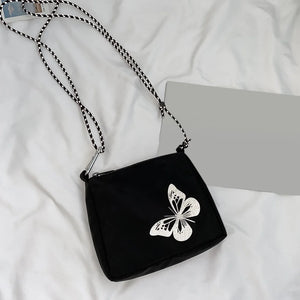 Casual Streetwear Crossbody Bag Women Butterfly Reflective Small Shoulder Handba