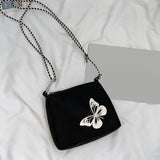 Casual Streetwear Crossbody Bag Women Butterfly Reflective Small Shoulder Handba