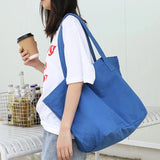 Casual Canvas Shoulder Tote Bag Women's Eco Handbag Large Shopper
