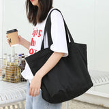 Casual Canvas Shoulder Tote Bag Women's Eco Handbag Large Shopper