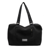 Casual Style Large Canvas Tote Bag for Women Spring Shoulder Side Bag