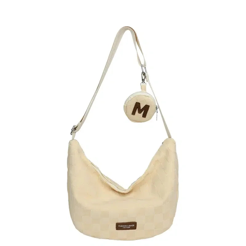 Casual Fabric Shoulder Side Bag for Women Lady Shopper Shopping Bags