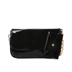 Casual Tassel Patent Leather Shopping Bag Women Totes Shoulder Bags Women Female