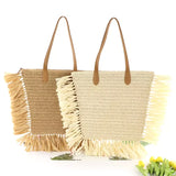 Tassel Straw Bag Paper Woven Women Shoulder Bags Lady Handbags