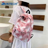 Tie Dye Girls School Backpack Large Capacity Travel Backpack