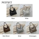 Nylon Women Clutch Handbag Quilted Shoulder Tote Solid Large Capacity