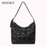 Nylon Women Clutch Handbag Quilted Shoulder Tote Solid Large Capacity