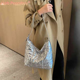 Nylon Top-handle Bag Quilted Shoulder Tote Large Capacity