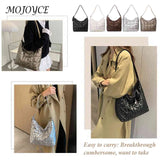 Nylon Women Clutch Handbag Quilted Shoulder Tote Solid Large Capacity