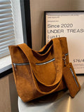 Casual Tote Bag Large Capacity Corduroy Women's Handbag