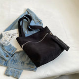 Casual Tote Bag Large Capacity Corduroy Women's Handbag