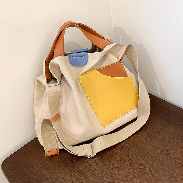 Casual Tote Canvas Large Capacity Women Handbags Shoulder Bags Lady Shopper Bag