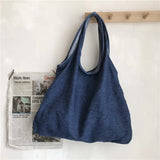 Canvas Tote Shoulder Bags for Women, Large Capacity Open Shopping Handbags