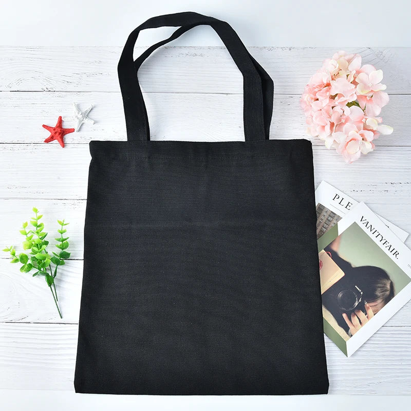 Casual Canvas Tote Shoulder Bag for Women - Ecofriendly DIY Painting Handbag