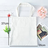Casual Canvas Tote Shoulder Bag for Women - Ecofriendly DIY Painting Handbag