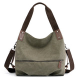 Casual Tote Women Handbag Shoulder Crossbody Bags Canvas High Capacity Ba
