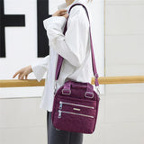 Nylon Shoulder Bag Waterproof Handbag Versatile Zip Crossbody Bolsa Feminina