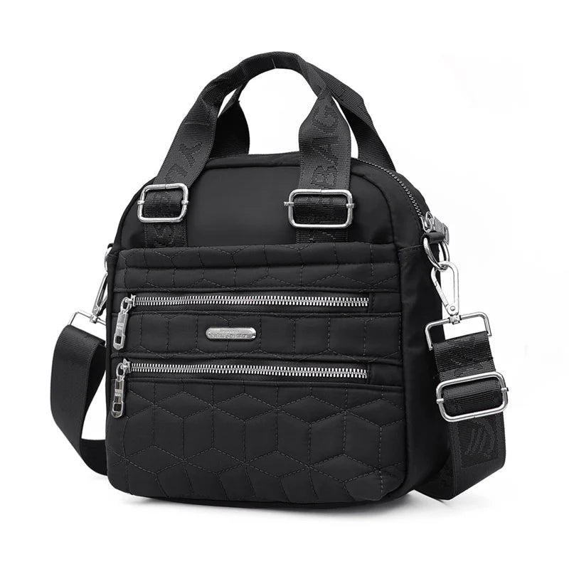 Nylon Shoulder Bag Waterproof Handbag Versatile Zip Crossbody Bolsa Feminina