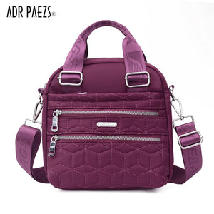 Nylon Shoulder Bag Waterproof Handbag Versatile Zip Crossbody Bolsa Feminina