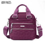 Nylon Shoulder Bag Waterproof Handbag Versatile Zip Crossbody Bolsa Feminina