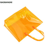 Casual PVC Handbags Transparent Beach Bags