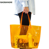 Casual PVC Handbags Transparent Beach Bags
