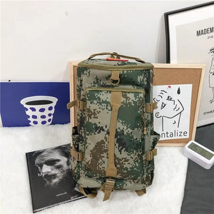 Casual Travel Backpack Rucksack Vintage Laptop Bucket Bagpack Canvas Backpacks
