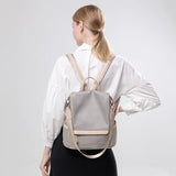 Casual Travel Backpack for Women Waterproof Nylon Anti-theft School Bag