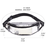 Women's Clear Sling Chest Pouch Waist Pack Crossbody Purse