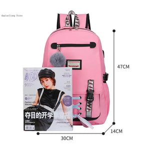 Casual Travel Bags Teenage 15Inch Notebook Backpack Bookbag
