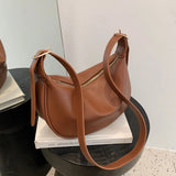 Vintage Leather Crossbody Bag for Women Handmade Brown