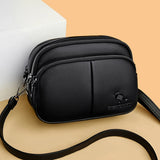 Small Retro Solid Pu Leather Flap Shoulder Bag