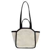 Canvas Top-handle Bag for Women Large Capacity Tote Shoulder Shopping Bag