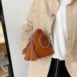 Casual Triangle PU Leather Clutch Bag For Women