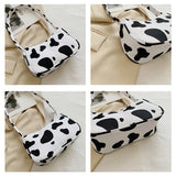 Leopard Print Shoulder Bag Women Canvas Handbag Purse