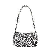 Leopard Print Shoulder Bag Women Canvas Handbag Purse