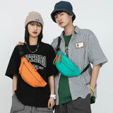 Casual Unisex Chest Packs Nylon Crossbody Bags Waterproof Small Shoulder Handbag