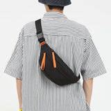 Casual Unisex Chest Packs Nylon Crossbody Bags Waterproof Small Shoulder Handbag